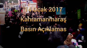 Kahramanmaraş Basın Açıklaması