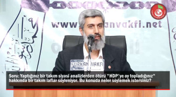 Yaptığınız bir takım siyasi analizlerden ötürü "HDP'ye oy topladığınız" hakkında bir takım laflar söyleniyor. Bu konuda neler söylemek istersiniz?