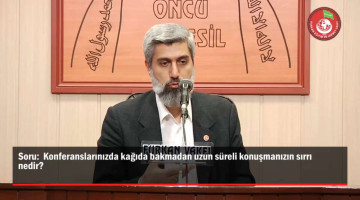 Konferanslarınızda kağıda bakmadan uzun süreli konuşmanızın sırrı nedir?