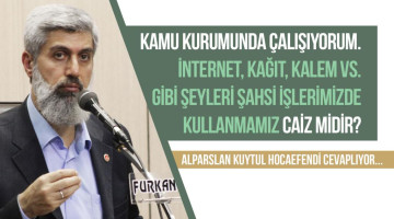 Kamu kurumunda çalışıyorum. İnternet, kağıt, kalem vs. gibi şeyleri ister istemez şahsi işlerimizde kullanıyoruz. Bu caiz midir? Üzerimizde hak kalmaması için ne yapabiliriz?