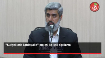 "Suriyelilerle kardeş aile" projesi ile ilgili açıklama