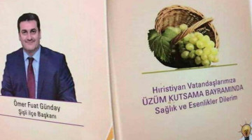 Hristiyanlardaki "üzüm kutsama" bayramı için Ak Parti Şişli Gençlik Kollarının üzüm paketleri hazırlamasını ve Şişli ilçe başkanının mesajının yer aldığı bu paketlerin dağıtılmasını nasıl değerlendiriyorsunuz?